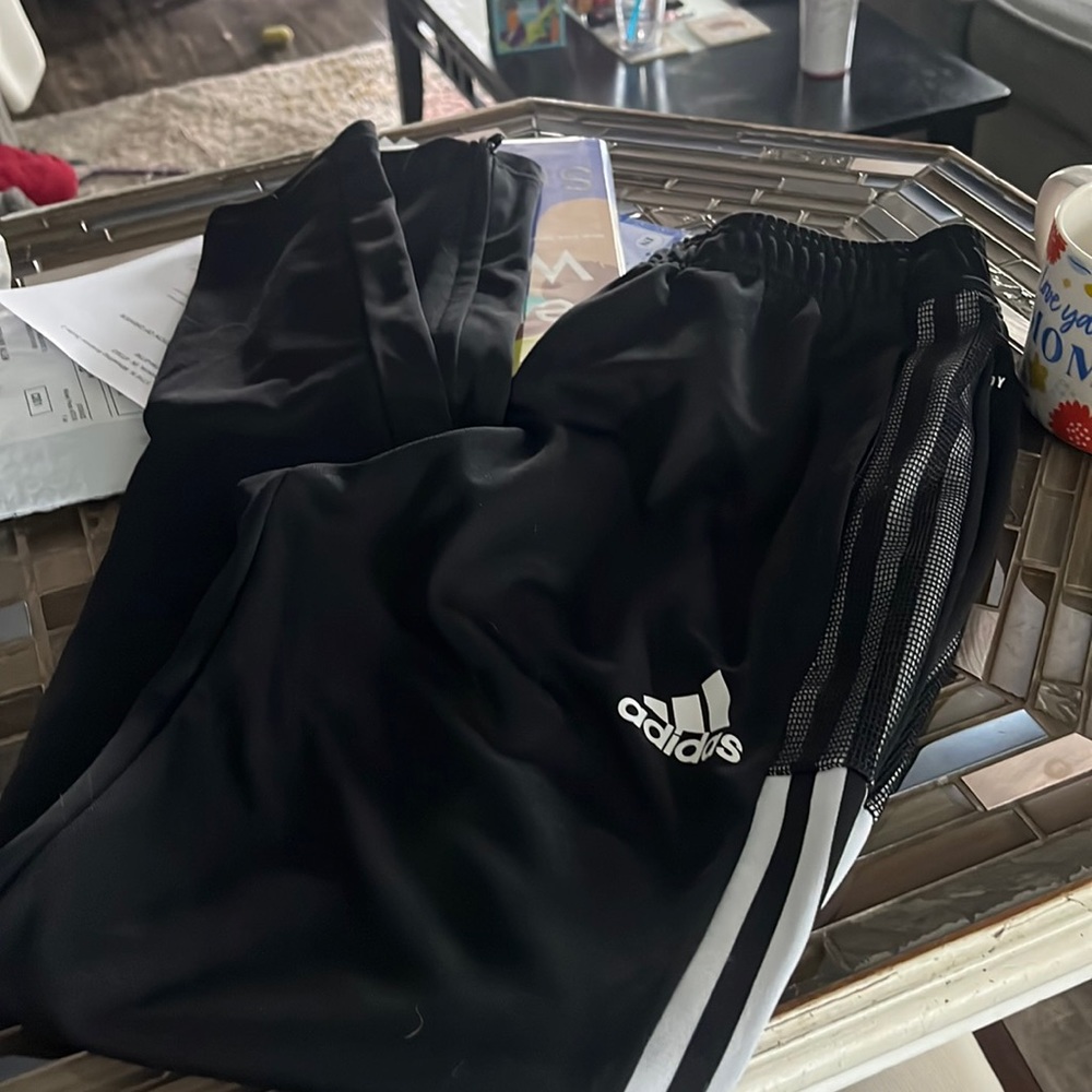 Black Adidas pants